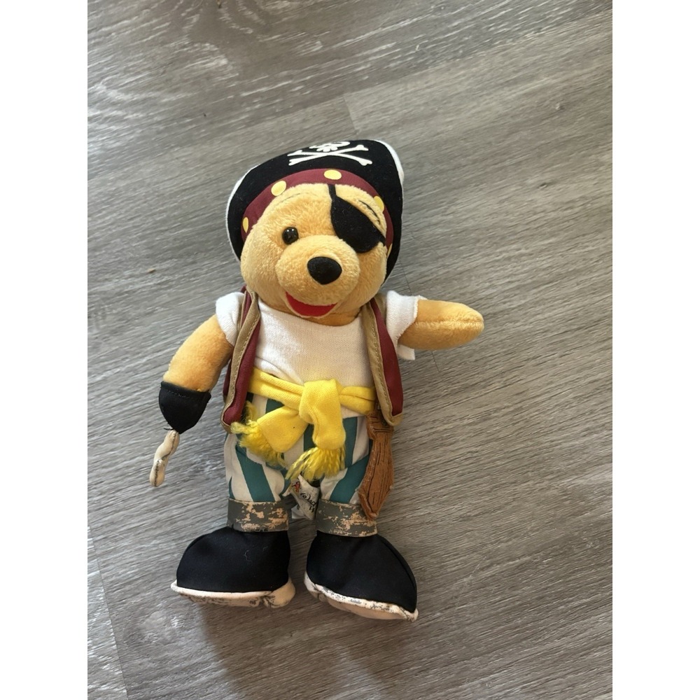 Disney Winnie the Pooh Pirates Of The Caribbean Bean Bag Vtg 1990s with Tag